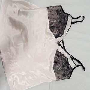 Lingerie, George, L 12/14, white with black lace